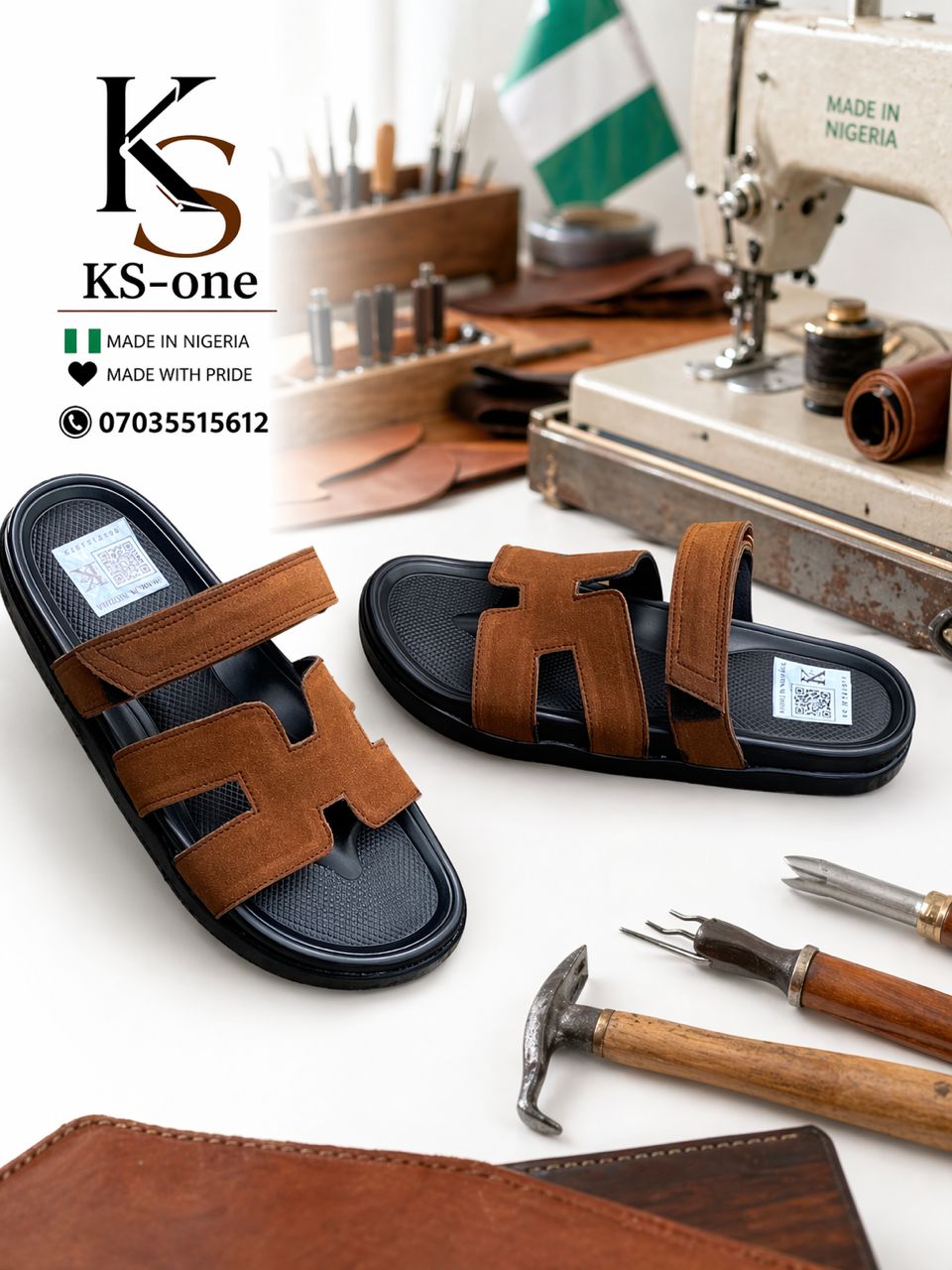 Brown handcrafted KS-one slide